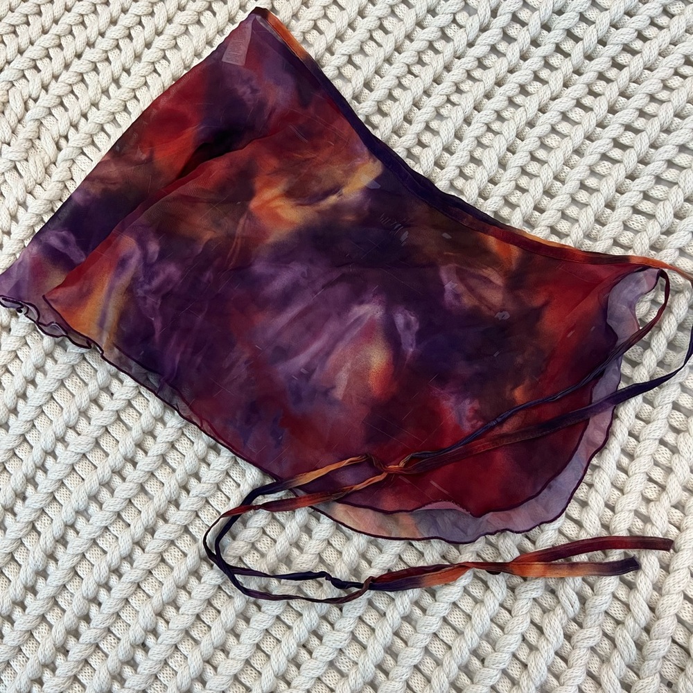Capezio watercolor wrap ballet skirt